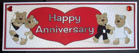 Ballroom Dancing Teddies Anniversary Large Dl by Joyce Watson