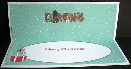Bagpiper Jazz the Dog Christmas Large Dl Insert by Joyce Watson