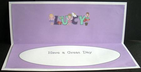 Little Fairies Lucy Large Dl Insert by Joyce Watson