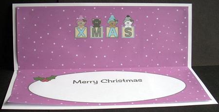 Purrfect Xmas Large Dl Insert by Joyce Watson