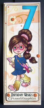 Birthday Numbers to Match the Cute Long Dl Card by Joyce Watson