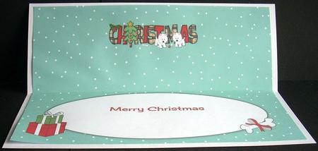 Playful Jazz Dogs Christmas Large Dl Insert by Joyce Watson
