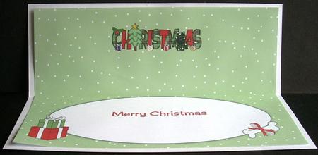 Mischievous Jazz Dog Christmas Large Dl 2 Insert by Joyce Watson