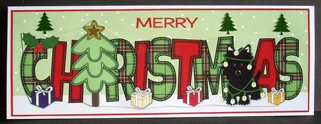 Mischievous Jazz Dog Christmas Large Dl 2 by Joyce Watson