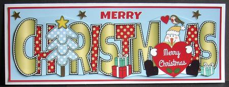 Snowman with Heart Christmas Large Dl by Joyce Watson
