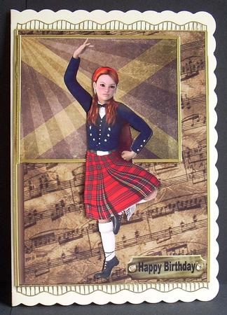 The Sottish Dancer Topper & Decoupage by Joyce Watson