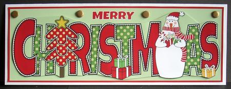 Snowman with Presents Christmas Large Dl by Joyce Watson