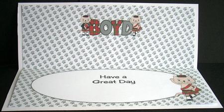 Bagpiper & Highland Fling Max the Cat Boyd Large Dl Insert by Joyce Watson