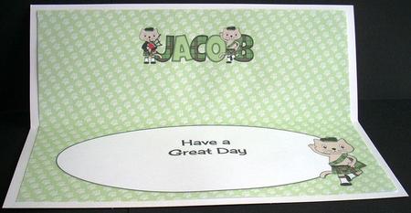 Bagpiper & Highland Fling Max the Cat Jacob Large Dl2 Insert by Joyce Watson