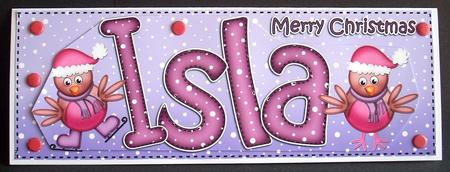 Xmas Isla Robins Large Dl & 3D Decoupage by Joyce Watson