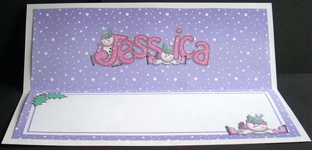Xmas Jessica Matching Large Dl Insert by Joyce Watson