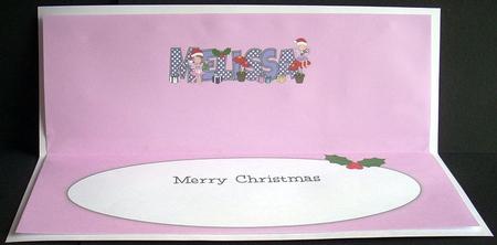 Christmas Fairies Melissa Large Dl Insert by Joyce Watson