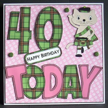 'any Age' Highland Fling Max the Cat 2 Mini Kit by Joyce Watson