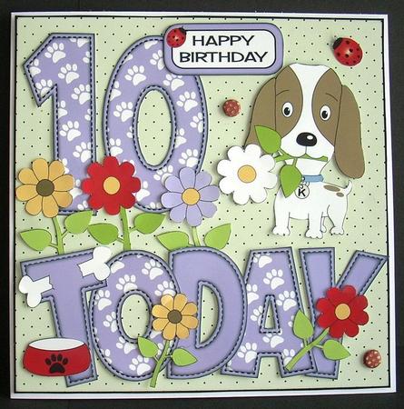 'any Age' Kosmo the Dog with Flowers Mini Kit by Joyce Watson