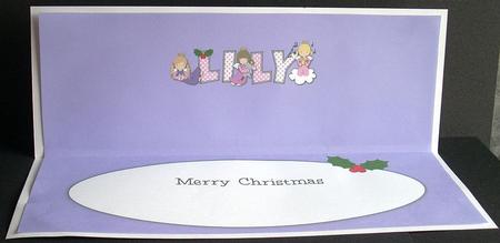 Christmas Angels Emily Large Dl Insert by Joyce Watson
