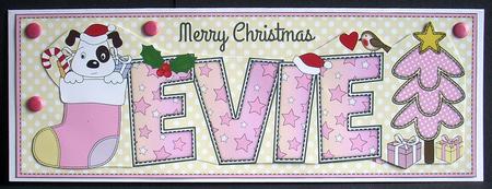 Patch Xmas Evie Large Dl by Joyce Watson