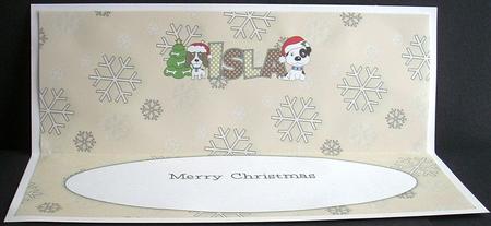 Christmas Patch and Kosmo Isla Large Dl Insert by Joyce Watson