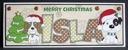 Christmas Patch and Kosmo Isla Large Dl by Joyce Watson