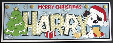 Patch with Christmas Tree Harry Large Dl by Joyce Watson