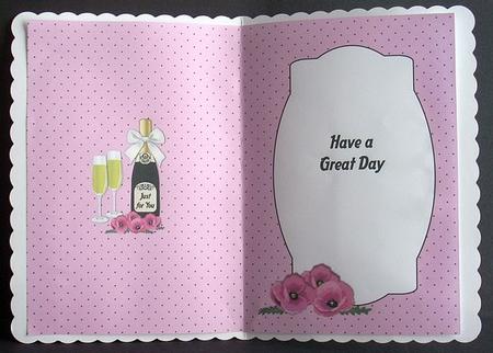 Pink Poppies & Bubbly Insert by Joyce Watson