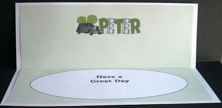 Vintage Car Peter Large Dl Insert by Joyce Watson