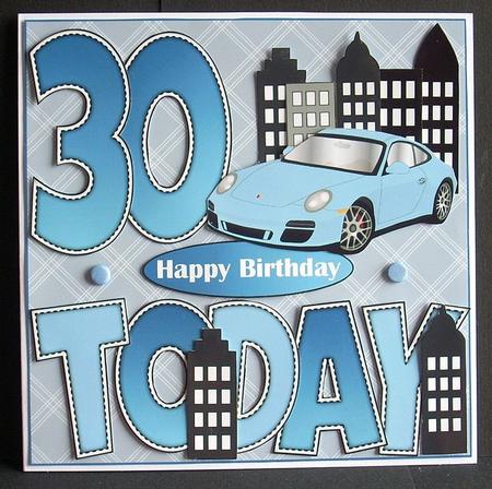 'any Age' with Pale Blue Porsche Card Kit by Joyce Watson