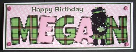 Bagpiper Jazz Dog Green Tartan Megan Large Dl by Joyce Watson