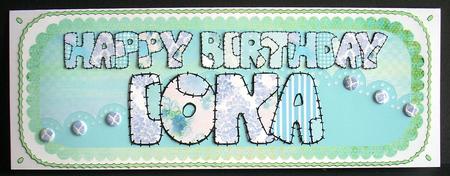 Scalloped Patchwork Name - Iona by Joyce Watson