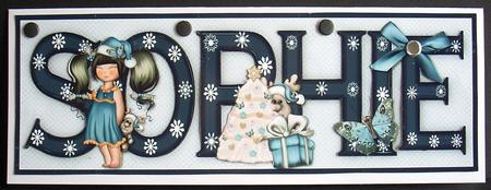 Make a Wish Sophie Large Dl Name Card by Joyce Watson