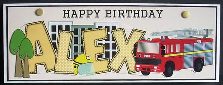 Fire Engine Alex Large Dl by Joyce Watson