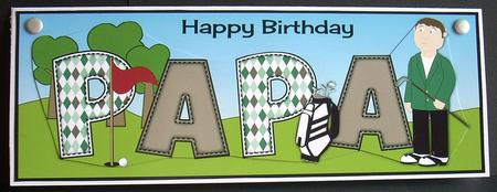 Golf Champion Papa Large Dl by Joyce Watson