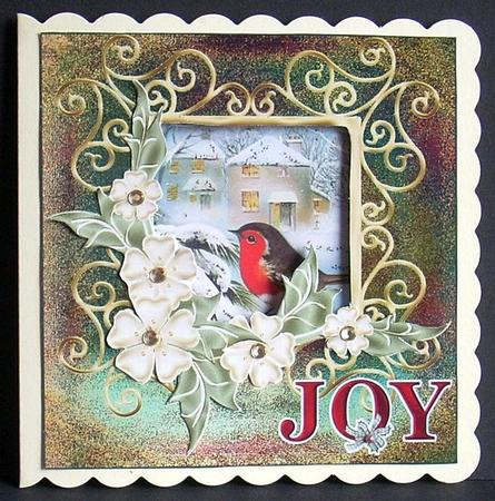 Green Red Robin Christmas by Joyce Watson