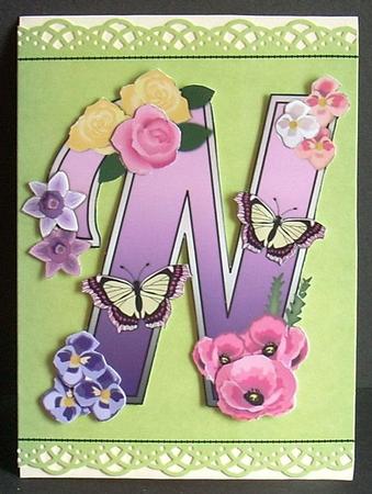 Beautiful Monograms: Letter N Mini Kit by Joyce Watson