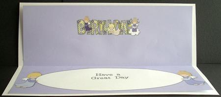 Little Angels Birthday Large Dl 3 Insert by Joyce Watson