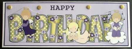 Little Angels Birthday Large Dl 3 by Joyce Watson