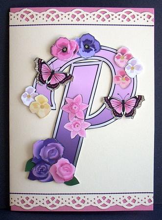Beautiful Monograms: Letter P Mini Kit by Joyce Watson