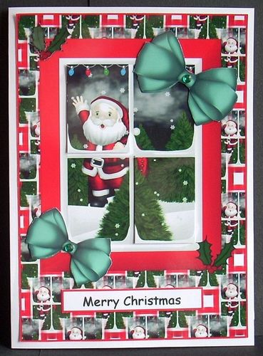 Santa Through the Window by Joyce Watson