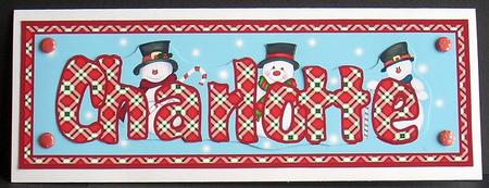 Charlotte Christmas Snowmen Dl by Joyce Watson