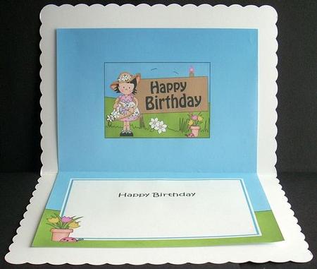 5x7 Girlz Suzi Birthday Matching Insert by Joyce Watson