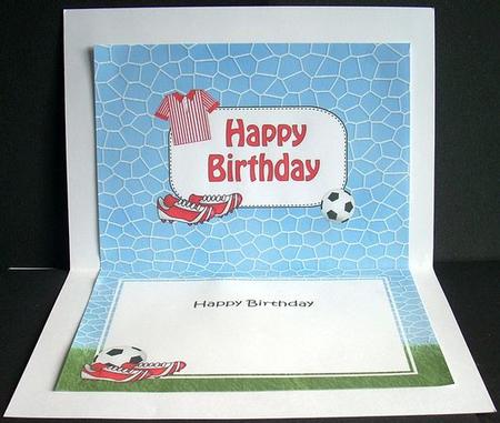 5x7 Birthday Football Matching Insert by Joyce Watson