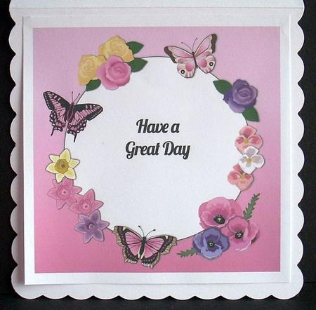 Pink 8x8 Insert Matching My Beautiful Monograms by Joyce Watson