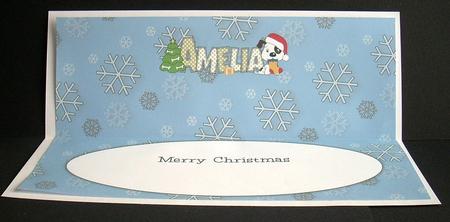 Patch with Christmas Tree Amelia Large Dl Insert by Joyce Watson