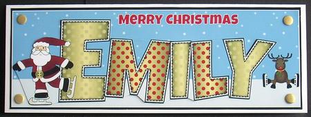 Santa & Rudolf Emily Large Dl by Joyce Watson