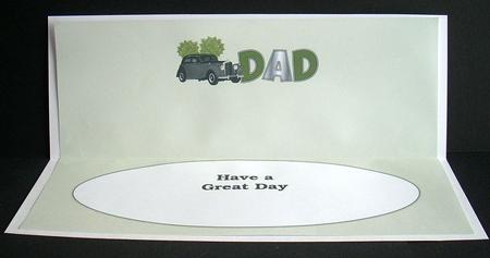 Vintage Car Dad Large Dl Insert by Joyce Watson