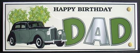Vintage Car Dad Large Dl by Joyce Watson