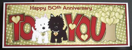 Jazz Dogs 50th Anniversary Large Dl by Joyce Watson
