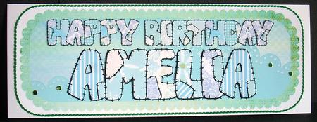 Scalloped Patchwork Name - Amelia by Joyce Watson