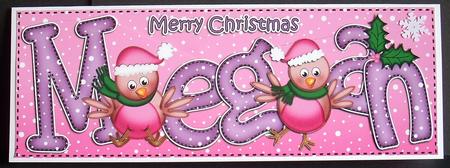 Xmas Large Dl Megan Quick Card N 3D Decoupage by Joyce Watson