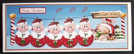 Christmas Names Alice Dl by Joyce Watson