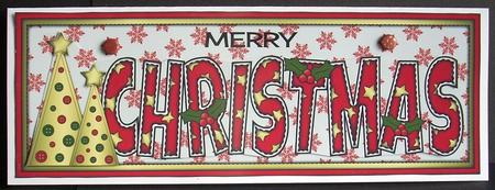 Buttons Christmas Trees Christmas Large Dl 3 by Joyce Watson